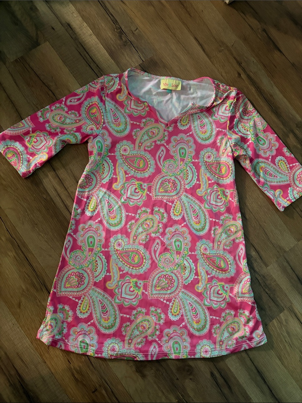 Girls' Pink pretty pattern dress